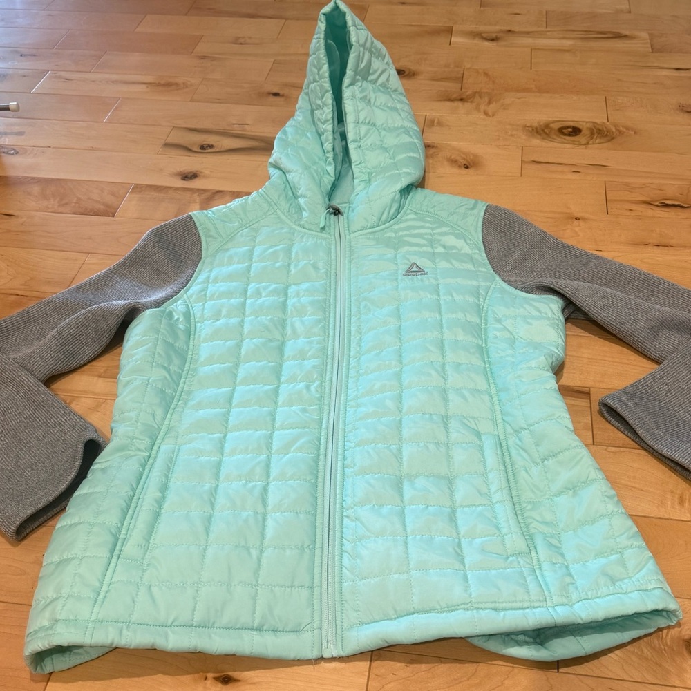 Reebok Light Green Quilted Jacket